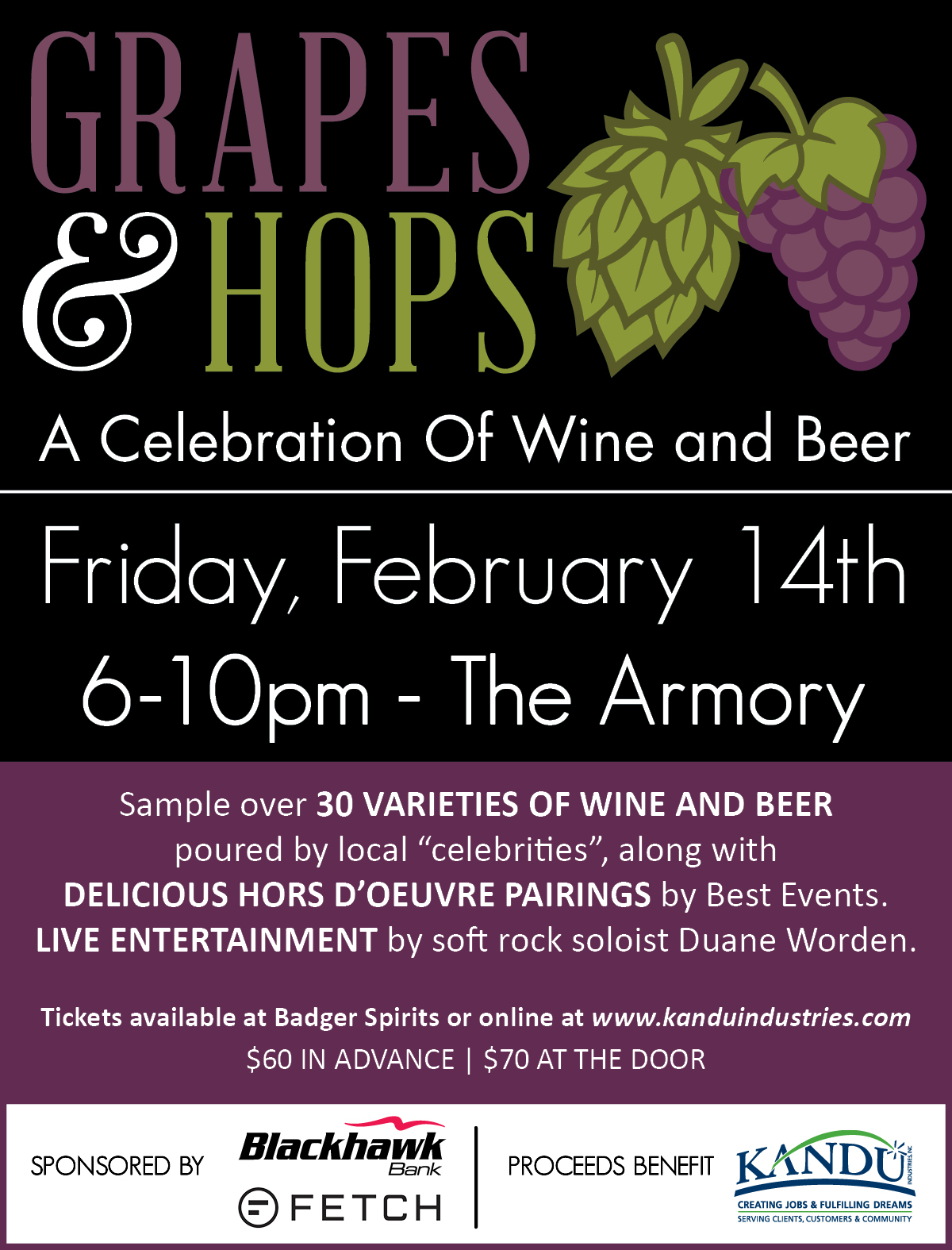 "Grapes & Hops," A Celebration of Wine and Beer